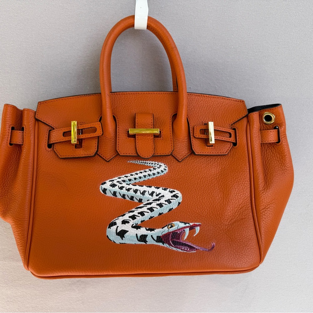 Anna Cortina Handpainted Leather Purse